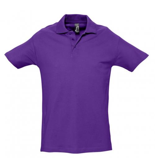 Рубашка поло мужская Spring 210 темно-фиолетовая, размер XXL