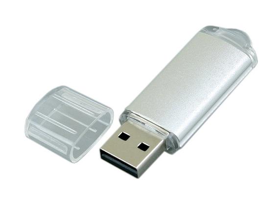 USB 2.0- флешка на 64 Гб с прозрачным колпачком