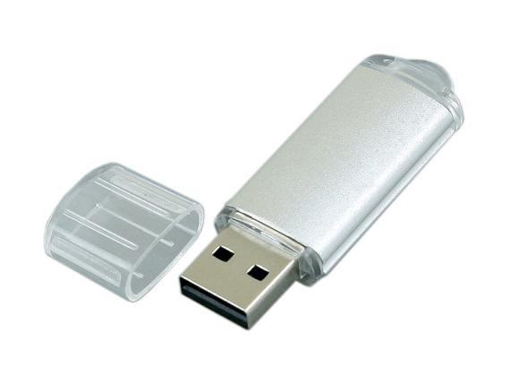 USB 2.0- флешка на 8 Гб с прозрачным колпачком