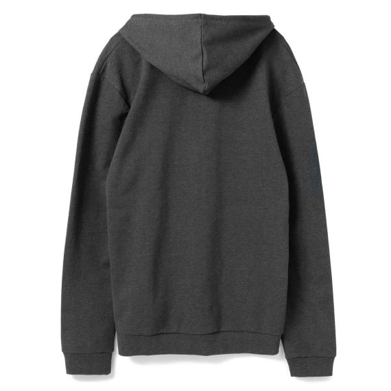 Толстовка с капюшоном унисекс Hoodie, серый меланж (антрацит), размер L