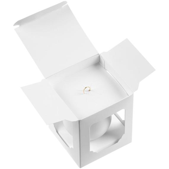 Елочный шар Gala Matt в коробке, белый, 6 см