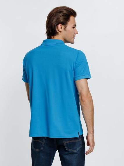 Рубашка поло мужская Virma Premium, бирюзовая, размер S