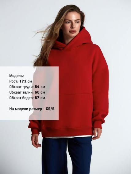 Худи Kulonga Oversize, красное, размер 3XL/4XL