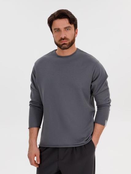Лонгслив унисекс Siluetti Fuori, серый, размер L/XL