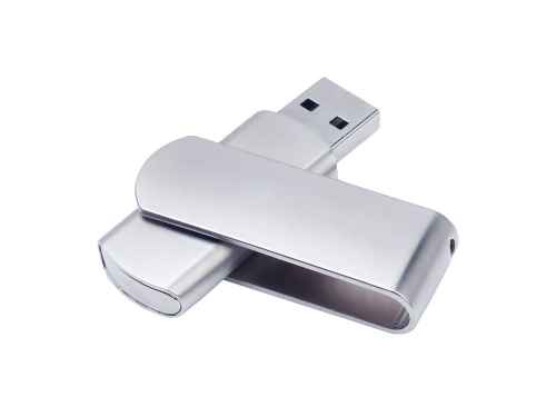 USB 2.0- флешка на 16 Гб матовая поворотная