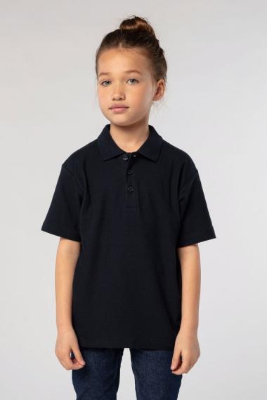 Рубашка поло детская Summer II Kids, ярко-синяя, на рост 130-140 см