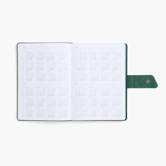 Ежедневник Boom, недатированный, черный с зеленым