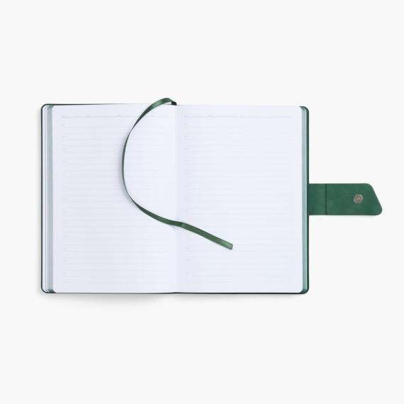 Ежедневник Boom, недатированный, черный с зеленым