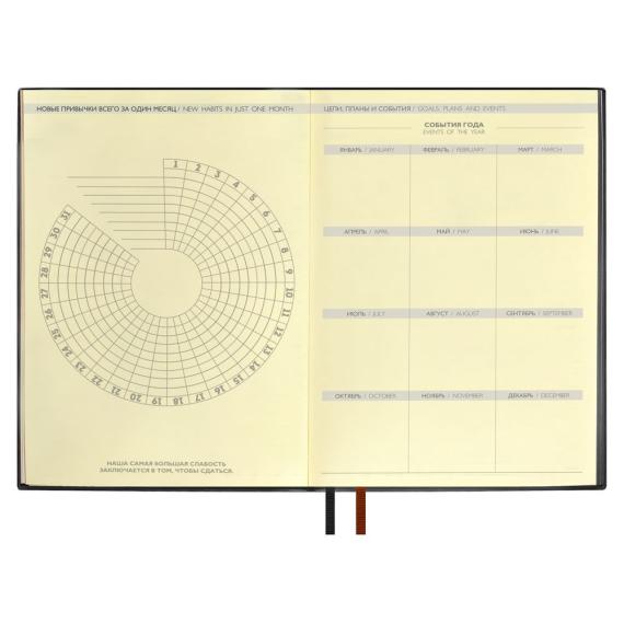 Ежедневник Avila, недатированный, черный