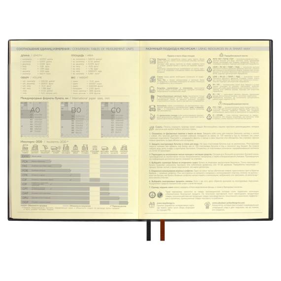 Ежедневник Avila, недатированный, черный