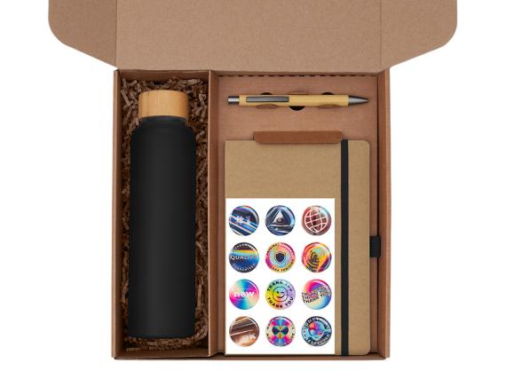 Набор «Wooden» с бутылкой, блокнотом, ручкой и подставкой для телефона 