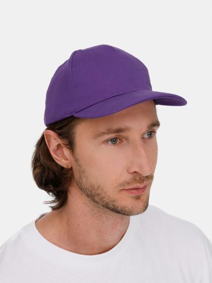 Бейсболка Long Beach, темно-фиолетовая