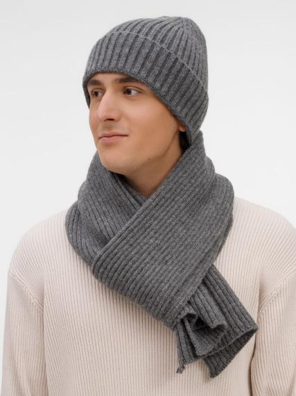 Шарф Laconi, темно-серый меланж