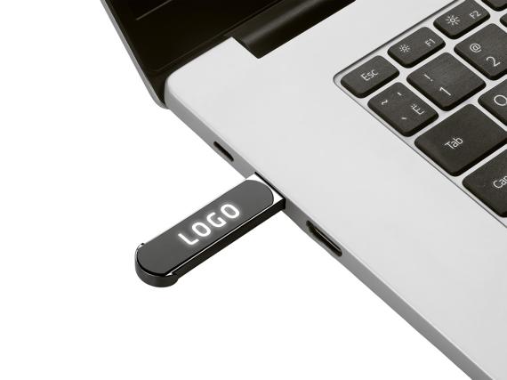 Ручка шариковая металлическая «Patronus» с флеш-картой на 16 Гб