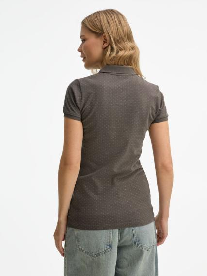 Рубашка поло женская Brandy Women темно-серый с белым, размер XXL