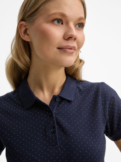 Рубашка поло женская Brandy Women темно-синий с белым, размер L