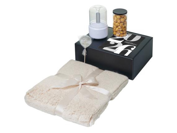 Подарочный набор «Re:Snug» с пледом, увлажнителем и попкорном