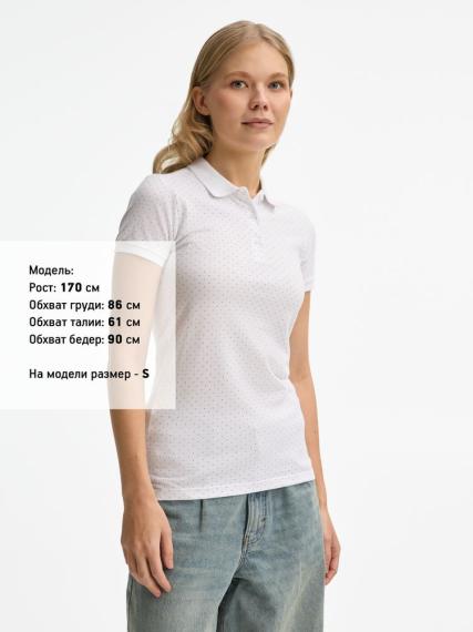 Рубашка поло женская Brandy Women белый/темно-синий, размер XL