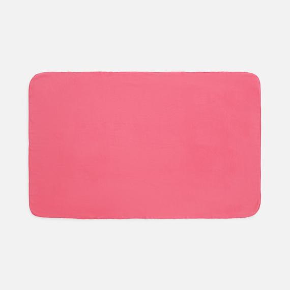 Флисовый плед Warm&Peace, розовый (коралловый)