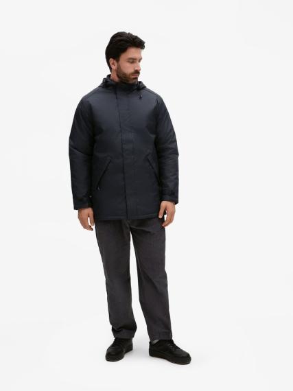 Куртка на стеганой подкладке Robyn темно-синяя, размер 3XL