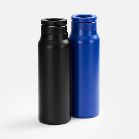 Термобутылка Magnus с магнитным держателем для телефона, черная