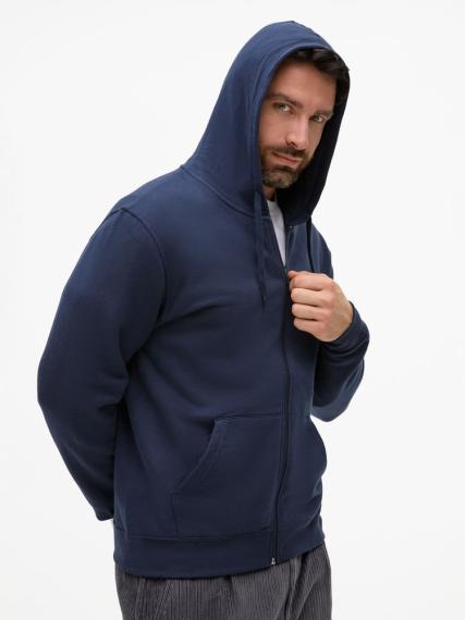 Толстовка унисекс Stone темно-синяя, размер XL