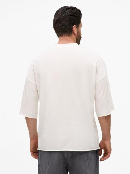 Футболка унисекс T1, молочно-белая, размер XL/XXL