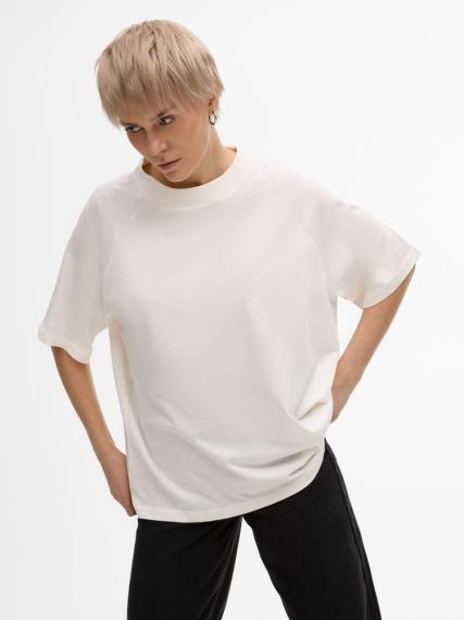 Футболка унисекс T2, молочно-белая, размер M/L