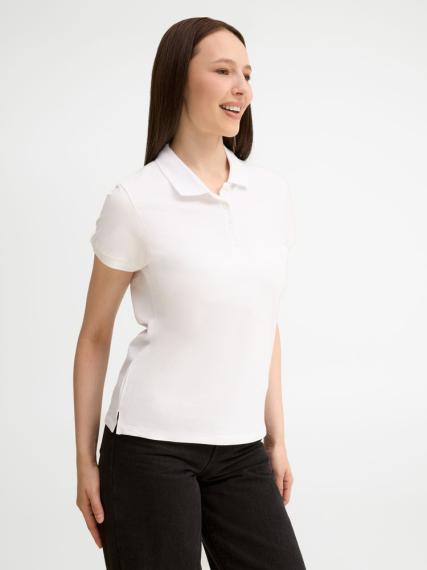 Рубашка поло женская People 210 белая, размер L