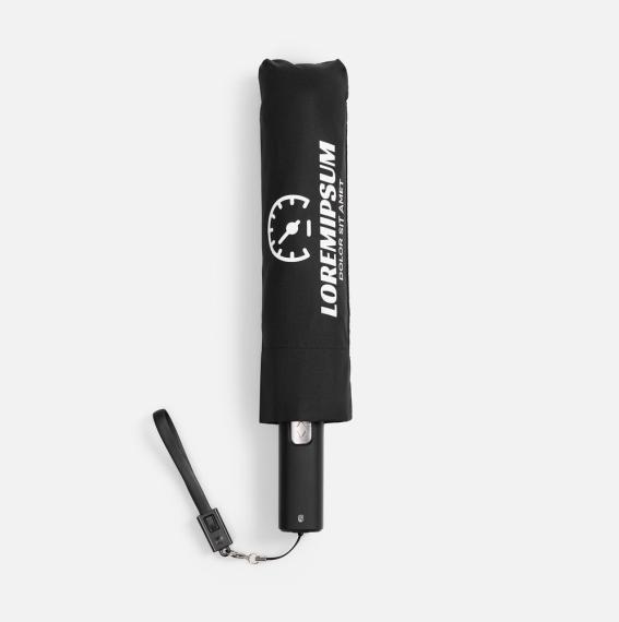 Зонт складной City Guardian, электрический, черный