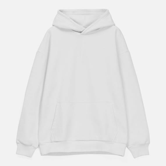 Худи унисекс оверсайз Daylero, белое, размер XS/S