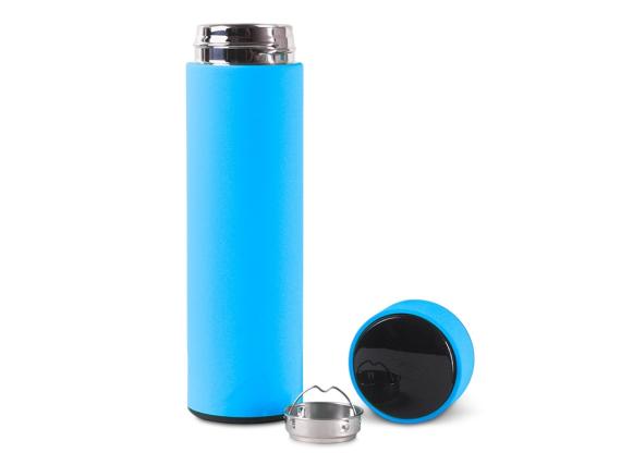 Термос FAMILY MARK LED, индикатор, soft touch