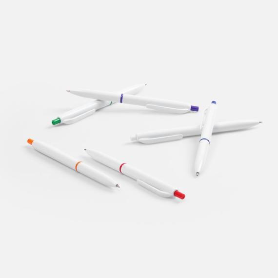 Ручка шариковая Bright Pop, белая