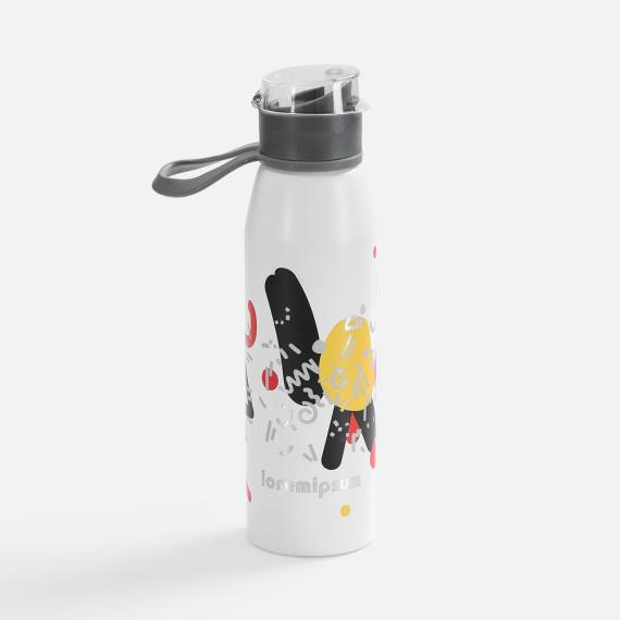 Бутылка для воды Billy Gym, матовая белая