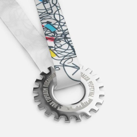 Медаль Industrial с сатиновой лентой