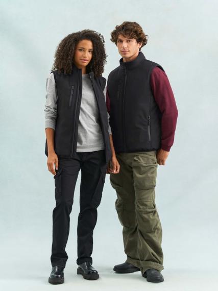 Жилет софтшелл унисекс Falcon BW, синий, размер XS