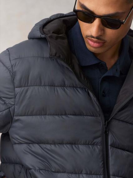 Куртка-парка унисекс Reverse, черная, размер XXL