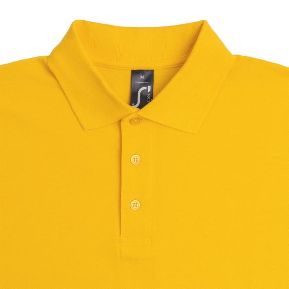 Рубашка поло мужская Summer 170 желтая, размер S