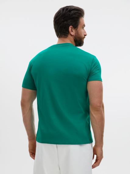 Футболка Regent 150 зеленая (изумрудная), размер L