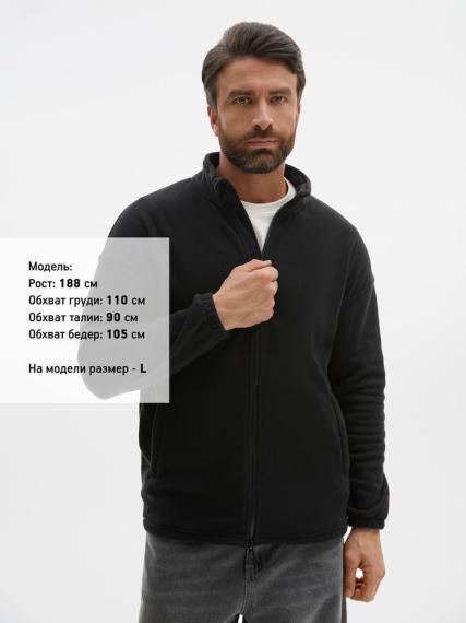 Куртка флисовая унисекс Nebo, черная, размер XXL
