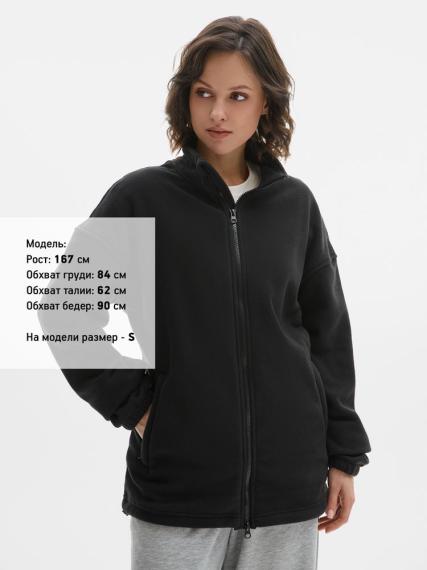 Куртка флисовая унисекс Nebo, черная, размер XXL