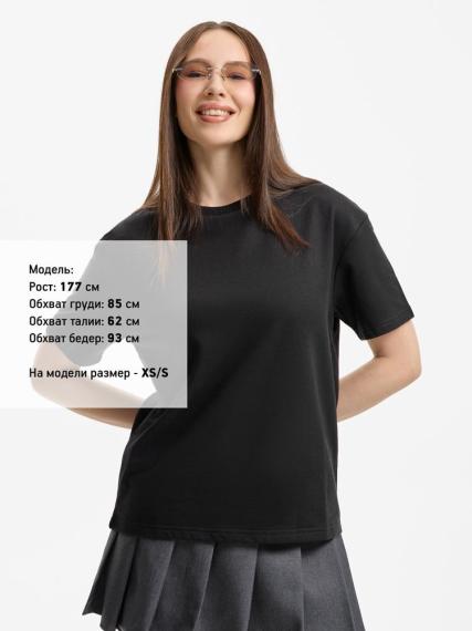 Футболка унисекс Durington, черная, размер XS/S