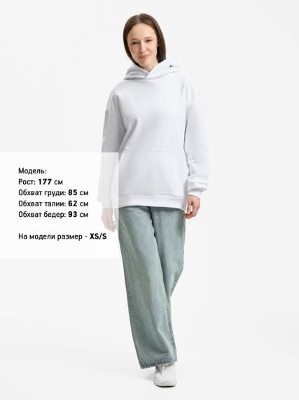 Худи унисекс оверсайз Daylero, белое, размер 3XL/4XL