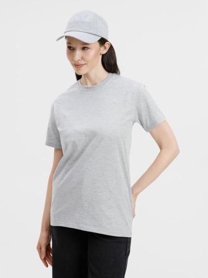 Футболка унисекс T-Bolka 160, серый меланж, размер XS