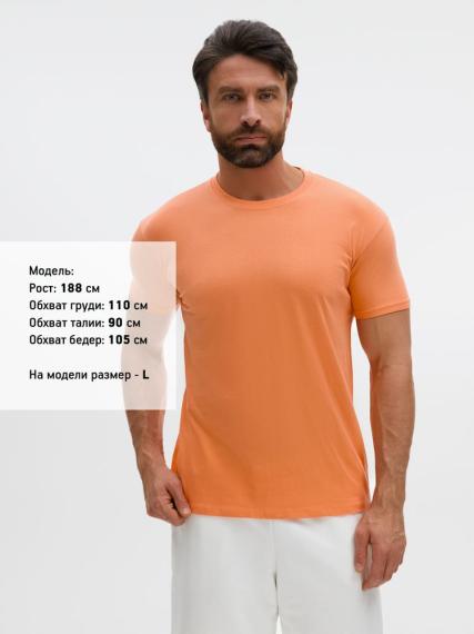 Футболка Regent 150, оранжевая (абрикосовая), размер M