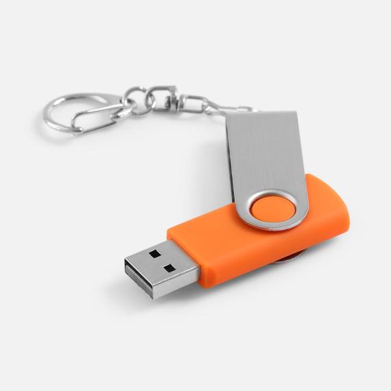 Флешка Twist, оранжевая, 8 Гб