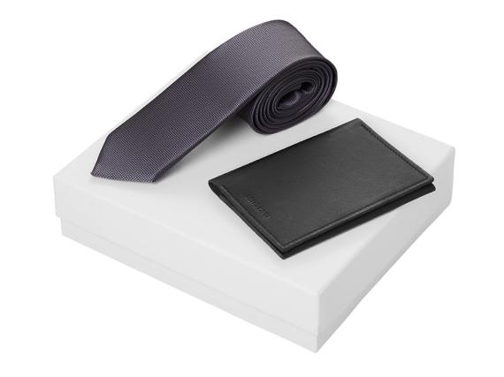 Подарочный набор Long River: обложка для паспорта, галстук