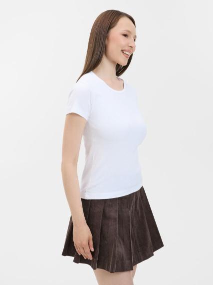Футболка женская с круглым вырезом Lady 220 белая, размер L